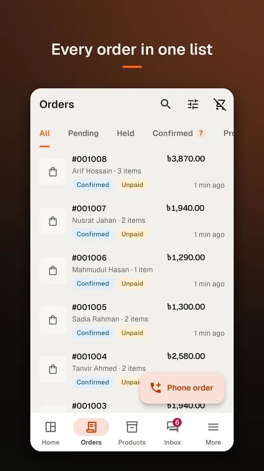 Orders