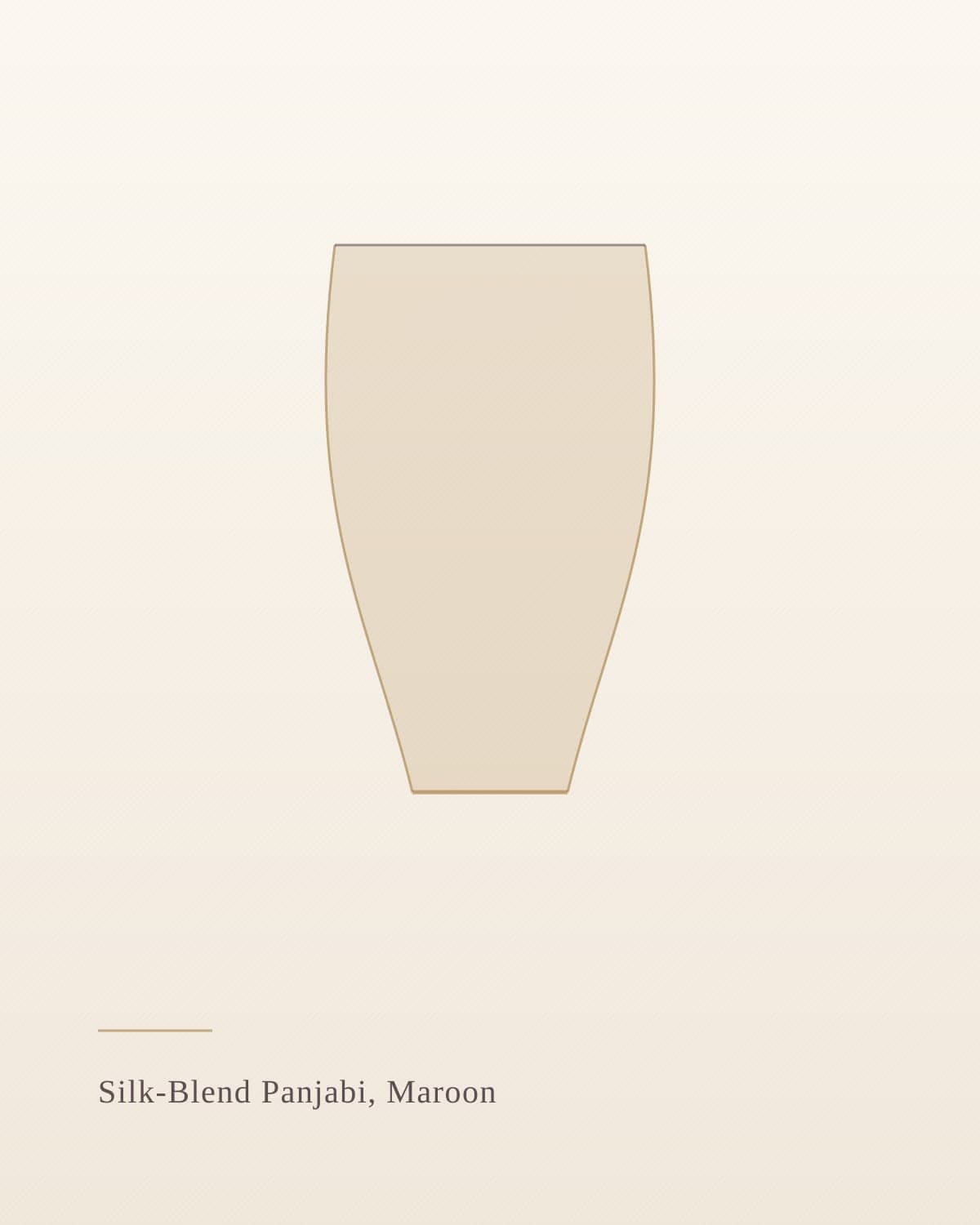 Silk-Blend Panjabi, Maroon